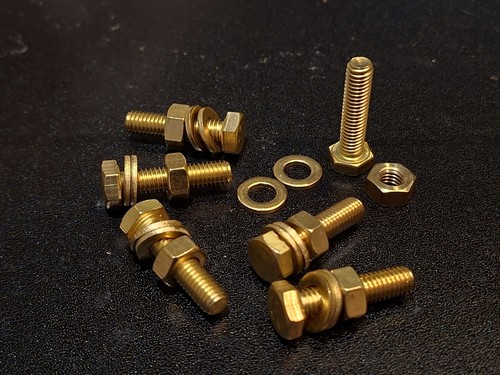 M6x25 brass hex head - m6x25, bolts
