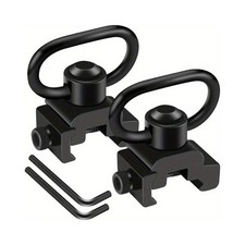 2x Quick Detach Sling Mount Swivel QD Adapter for 20mm Picatinny Rifle Gun Rail
