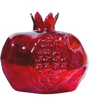Red Glass Pomegranate Vase
