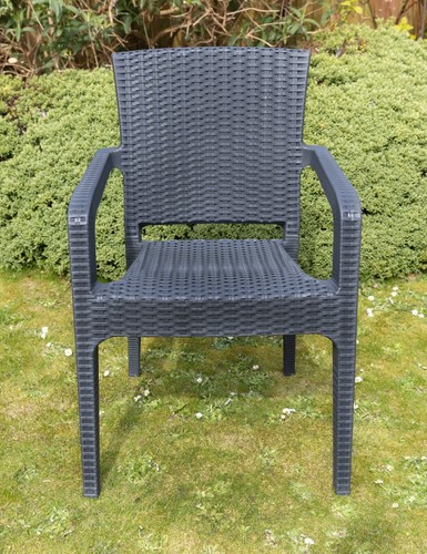 Grey garden patio chair chairs - garden,