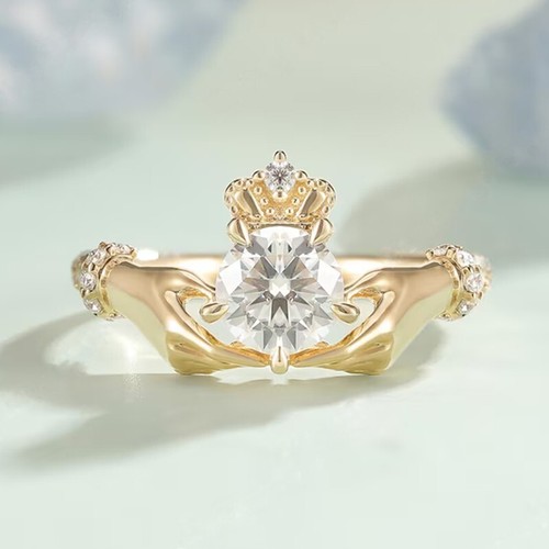 Irish claddagh 80ct diamond - irish,