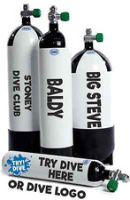 Scuba Diving Cylinder Decals