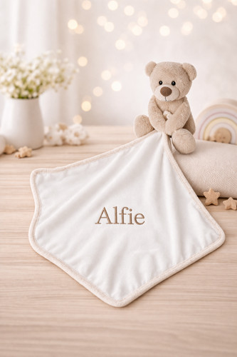 Baby comforter teddy bear - baby,