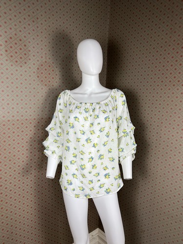 Women white floral blouse - women’s,