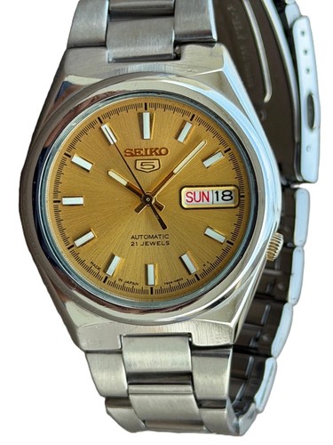 Seiko automatic gold dial - seiko,
