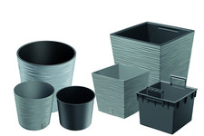 Planter Flower Square Modern Look Low Pot Indoor Outdoor Decor Concrete 9-19L