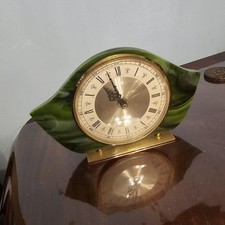 vintage Westclox faux marble