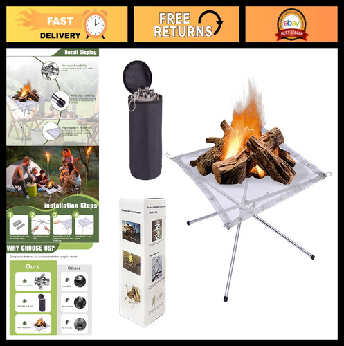 Portable outdoor fire pit - 22",