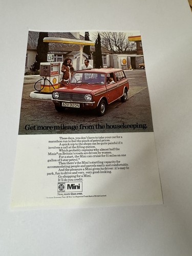 New print classic mini clubman - new,