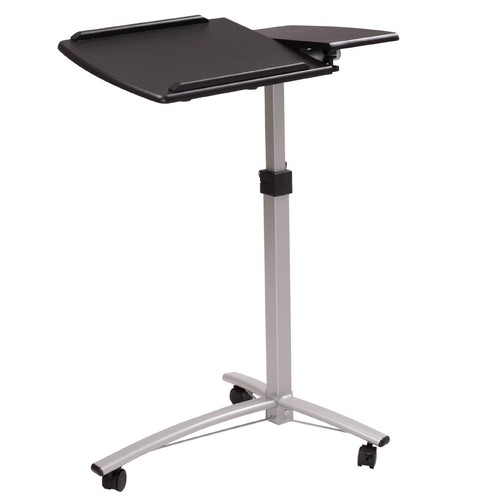 Adjustable laptop cart overbed - laptop,