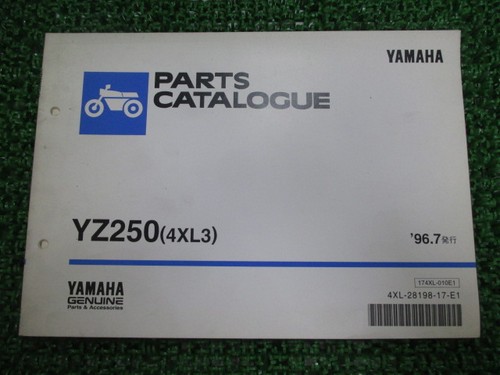 Yz250 parts list 1st edition - parts,