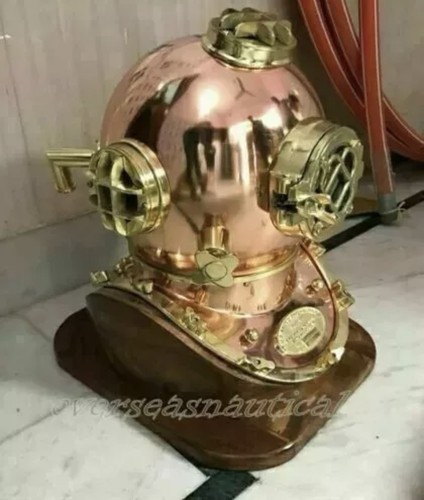 Antique brass diving divers - antique,