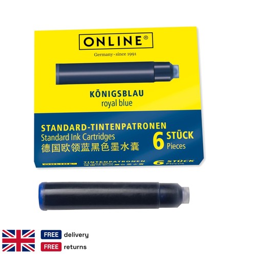 Blue ink cartridges - blue, x6