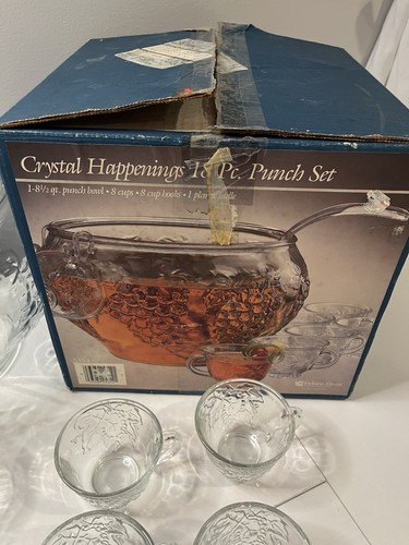 Vintage indiana glass punch - vintage,