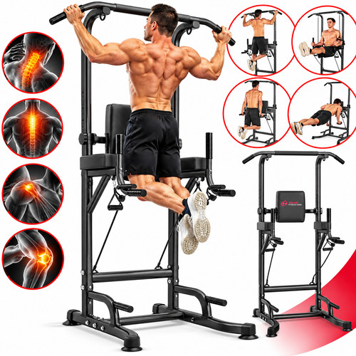 Power tower dip - power, pull