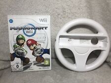 Nintendo Wii Mario Kart Wii With Racing Wheel - Tested Working