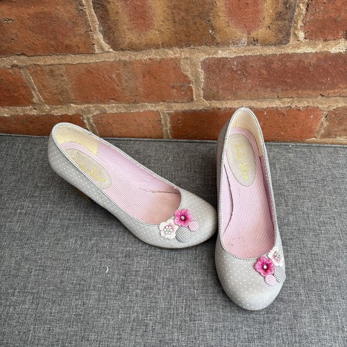 Ruby shoo grey pink polka - ruby, dot