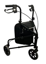 Ultra Lightweight Tri Walker Three Wheel Rollator Mobility Walking Aid With Bag