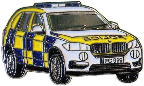 Police car enamel - police,