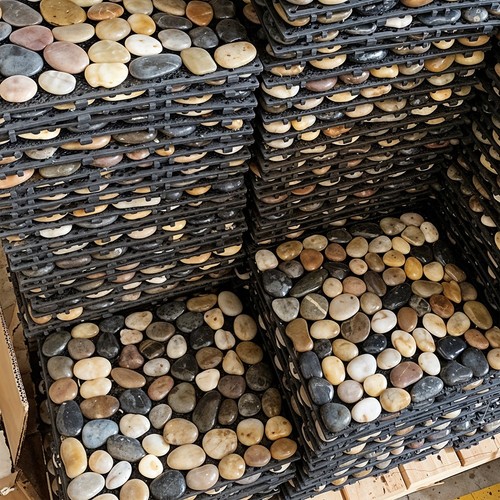 6pcs pebbles mosaic tiles - 6pcs,