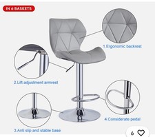 BRAND NEW Grey adjustable faux