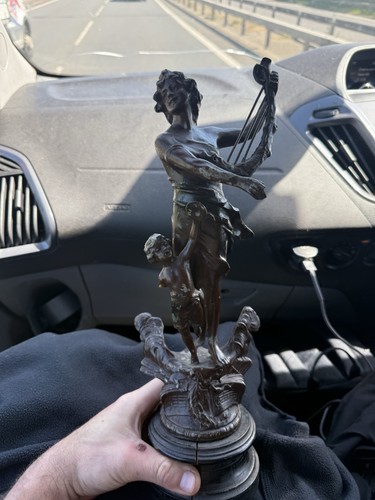 Bronze spelter statue greek - bronze,