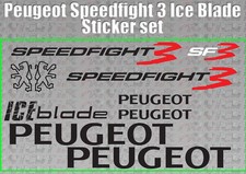 Peugeot speedfight 3 ICE BLADE Decals/Stickers SF3 iceblade 50 100 125 scooter