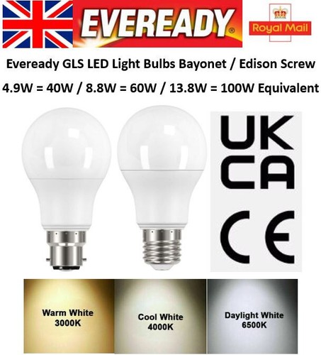 Led gls light bulbs - 40w, 60w