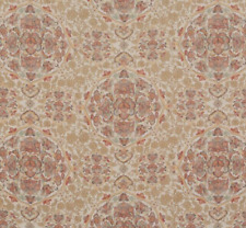 GP & J BAKER CURTAIN FABRIC DESIGN Kiana 5.4  METRES RED/AQUA  LINEN BLEND