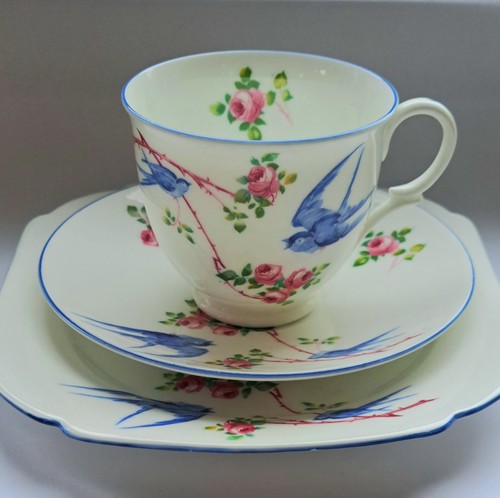 Shelley china art deco trio - shelley,