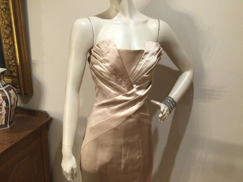 Karen millen pale gold dress - gold,