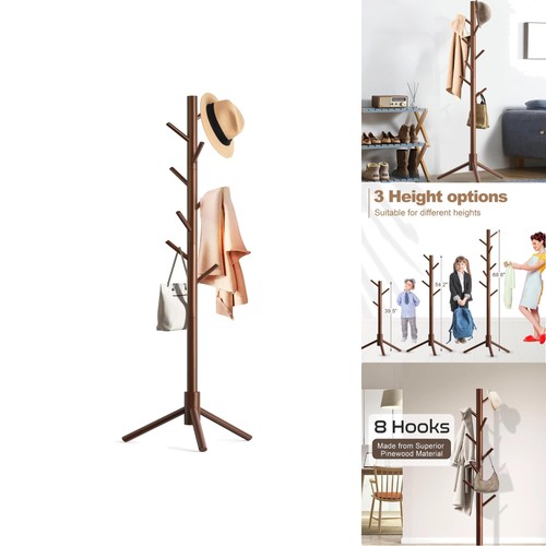 Wooden coat rack - coat,