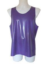 Latex Rubber Vest Top Mens