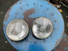 Vintage Pair Lucas H4 7669 Headlights Classic Car Nice Lot