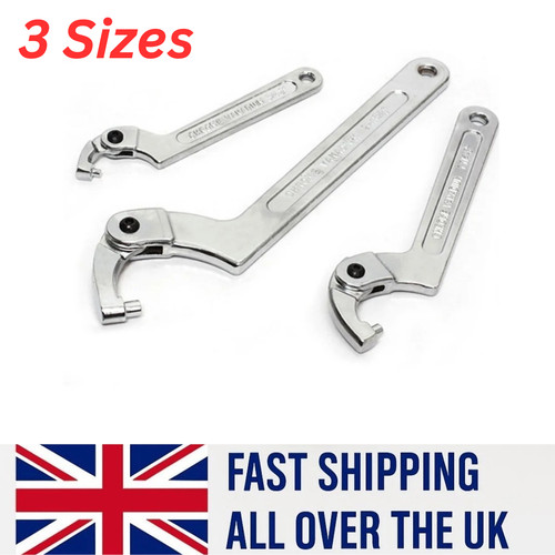 Sizes adjustable hook wrench - sizes,