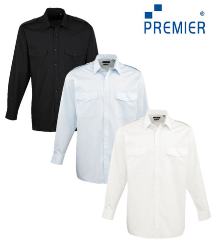 Long sleeve pilot shirt - long,