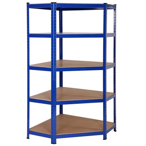 Corner racking shelving - corner, bays