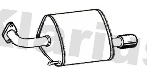 Klarius su115j muffler - klarius, exhaust