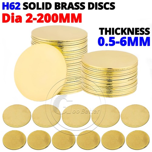 H62 solid brass discs - brass,