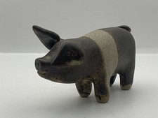 Stoneware Saddleback Pig