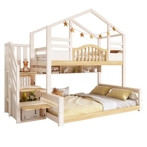 Kids bunk bed storage - bed,