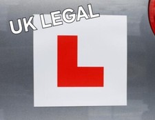 2 X UK Legal L Plates Self