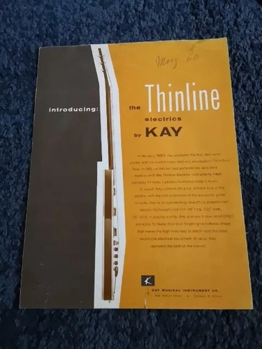 Vintage kay usa thinline - vintage,