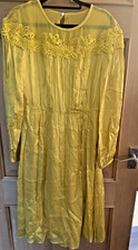 L.K.Bennett Isabel Citrine Silk Lined Dress UK 10 RRP £450
