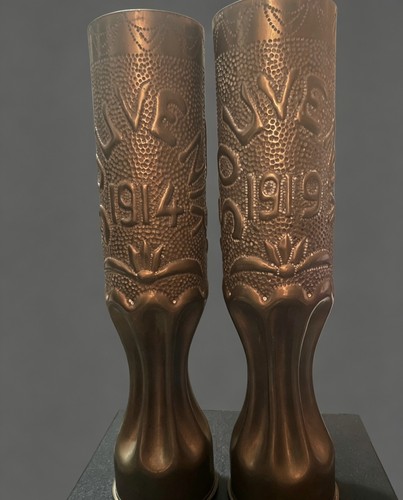 Pair ww1 trench art - pair, of