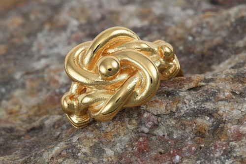 Men heavy knot ring - men's,