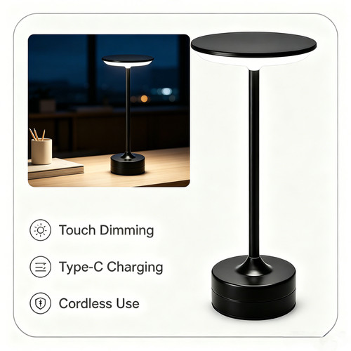 Rechargeable table desk lamp - rechargeable,