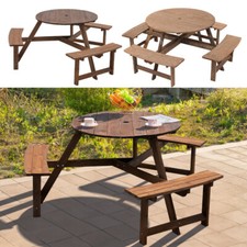 6/8 Seater Wooden Camping