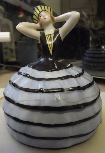 Antique art deco half - antique,