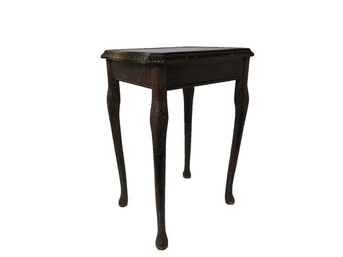 Vintage wooden glass - top, side